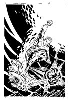 Aquaman 80th anniversary Page Cover Comic Art